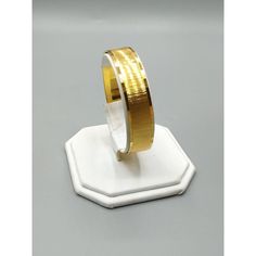 "Monet Gold Tone Bangle, Vintage Etched and Edged Metal Bracelet, Classic and Classy Description * This darling gold tone bangle is signed Monet. Simple and sweet and perfect. Measurement * 7-3/4\" x 1/2\" wide Condition * Very nice condition. Pre-owned with minor age with normal wear. Pictures show any scuffing or marks. * Etched * Sparkle Matte SIZE: Womens 7 3/4\" CONDITION: Pre-Owned Good Very nice condition. Gently worn with minimal wear." Gold Jubilee Bracelet Band, Yellow Gold Jubilee Bangle Bracelet, Yellow Bangle Bracelet For Anniversary, Yellow Bangle Bracelets For Formal Occasion, Gold Bangle Cuff Bracelet For Anniversary, Gold Cuff Bangle Bracelet For Anniversary, Gold Band Cuff Bracelet For Gifts, Gold Band Cuff Bracelet As Gift, Gold Band Cuff Bracelet Gift