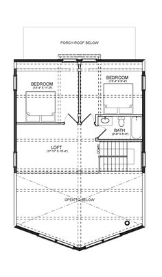 the floor plan for a small house