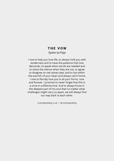 an image of the word'the vow'written in black on a white background