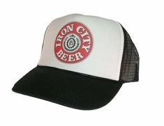 Iron City Beer Trucker Hat Mesh Hat vintage snapback hat adjustable unworn Vintage style trucker hat This is a Trucker hat mesh hat, it has an adjustable snapback so it fits most people 100% Polyester Front 100% Nylon Mesh Back 5-panel cap Seamless Foam Front Panel with Lining 8 Rows Stitching on Visor Matching Fabric Under visor Adjustable Plastic Snap Iron City Beer, Waynes World Hat, Snapback Hats Men, Beer Hat, Vintage Trucker Hat, Vintage Trucker Hats, Mesh Hat, Hats Snapback, Quality Hats