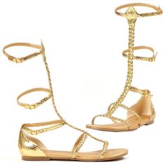 Cairo Egyptian Cleopatra Greek Goddess Gladiator Sandal Flats Costume Shoes | eBay Egyptian Shoes, Egyptian Sandals, Goddess Sandals, Egyptian Cleopatra, Golden Sandals, Gold Strappy Sandals, Greek Costume, Egyptian Fashion, Greek Goddess Costume