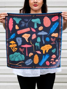 This Silk Scarf celebrates the diverse beauty of the forest floor often overlooked by passers-by. Inspired by hiking experiences and walks through Georgia, this scarf features intricate hand-drawn mushrooms and foliage. Use it as a turban, tie it around your bag, or drape it on your neck. Made of high-quality Silk Satin the design is printed on both sides of this incredibly soft, flowy, and delicate material. Silk Hair Scarf, Gifts For Mom From Daughter, Dino Tee, Diverse Beauty, Hair Tuck, Happy Hat, Curated Closet, Silk Scarf Hair, Black Trucker Hat