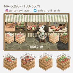 an advertisement for the march issue of mario and luigi's food store, with pictures of