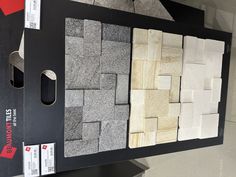 there are many different types of tiles on display