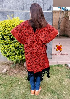 The best look for a women is charisma combined with nice mexican Wool Cape . Fashion and comfortable, Look amazing. Excellent poncho wrap for the cold winter. Goes great with jeans, leggings, skirt, shorts... Made in Chiapas, Mexico creating fashion and art. More style: https://www.etsy.com/mx/shop/ColoresdeMexicoMX?ref=seller-platform-mcnav&section_id=30239772 Wash Preferably the first time handwash or wash separately. Wash with clothes of the same color. If you have any questions please fe Traditional Red Shawl Poncho, Traditional Black Pashmina Shawl For Winter, Red Embroidered Shawl For Winter, Folk Style Black Shawl For Winter, Traditional Black One-size Poncho, Red Embroidered Winter Shawl, Black Embroidered Shawl For Fall, Embroidered Black Shawl For Fall, Traditional Red Shawl