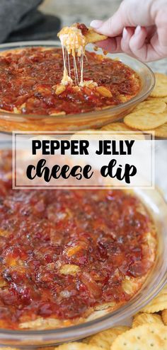 pepper jelly cheese dip Pepper Jelly Cheese Dip, Warm Appetizers, Cheesy Appetizer, Butter Crackers, Cheese Dip Recipes, Appetizers Easy Finger Food, Finger Foods Easy, Dip Recipes Easy