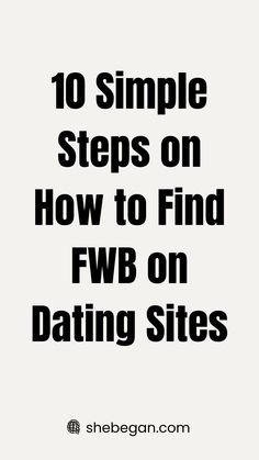 The popularity of FWB relationships has continued to surge. This is majorly due to the no-strings-attached feature of this sort of relationship. It is an ideal way of having an intimate relationship with someone without resulting in any emotional entanglement.

This article focuses on simple steps to finding FWB on dating sites. Friend With Benefits, Relationship Habits, Meaningful Love Quotes, Plenty Of Fish, Famous Author Quotes, Mindfulness Exercises, Night Ideas, Human Connection