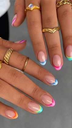 #nails #nailart #nailidea #nailsacrylic #nailsinspo #nailfashion #springnails #halloweennails #fallnails Teen Nails, Cruise Nails, Cute Summer Nails