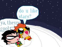 an image of a cartoon character with a speech bubble saying do u like stars?