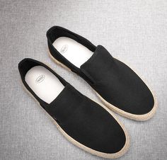 Straw Shoes, Mens Shoes Casual, Espadrilles Men, Minimal Shoes, Rubber Sneakers, Canvas Slip On Shoes, Mens Fashion Fall, Back To Basics, Fashion Mens