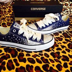 Converse With Ribbon Laces, Rhinestone Converse, Converse Outfits, Ribbon Laces, Genius Ideas, Quinceanera Ideas, Bling Shoes