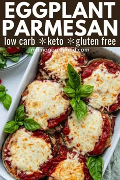 eggplant parmesan is an easy low carb keto and gluten free meal