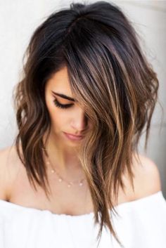 Balayage Hairstyles, Hairstyles For Medium Length Hair, Short Hair Balayage, Long Brown Hair, Ombre Hair Color, Medium Length Hair, Ombre Balayage, Brown Hair Colors