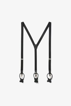 These classic suspenders will give your guys a timeless air. They have a Y-shaped back and hassle-free, clip-on functionality. One size fits all, so you dont even have to worry about getting measurements for your bridesdudes or groomsmen. Orders for these suspenders are fulfilled by our friends at SuitShop. Elegant Adjustable Belts And Suspenders For Black Tie, Elegant Formal Belts And Suspenders With Adjustable Straps, Elegant Belts And Suspenders With Adjustable Straps For Business, Elegant Adjustable Straps Belts And Suspenders For Business, Classic Adjustable Belts And Suspenders For Party, Classic Black Belts And Suspenders For Party, Black Belts And Suspenders With Adjustable Straps, Formal Black Belts With Adjustable Strap, Classic Black Belts And Suspenders For Black Tie