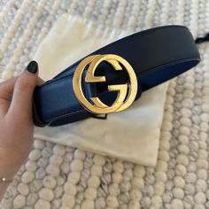 Navy Blue gucci belt with original bag. Purchased from gucci in italy. #gucci #belt #navy #designer Original Bags, Women's Belt, Gucci Belt, Belts For Women, Women's Accessories, In Italy, Navy Blue, Women Accessories, Italy