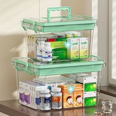 Multi-Level PP Modular Storage System - Portable First Aid Medicine Organizer, Home Care Medicine Medicine Organizer, Medicine Organization, Modular Storage, Storage System, Pill Boxes, Home Care, Amazon Tiktok, Large Size, Layering