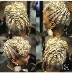 Two Strand Twist Updo, Flat Twist Hairstyles, Twist Updo, Black Hair Updo Hairstyles, Flat Twist Updo, Natural Hair Twist Out, Cute Ponytails, Beautiful Gray Hair, Two Strand Twist