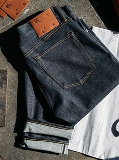 Slim fit (Skinny fit and Slim tapered fit are also available) Indigo Raw 10.5 oz (14oz is also available) What is denim weights? 96% COTTON/4% POLYURETHANE 4-Way stretch selvedge denim Made in USA Model is 6'2" and wearing a size 32. Our premium denim is inspired by the classic vintage blue jean. Our Premium Japanese 4-Way Stretch Selvedge denim story starts in Japan where our fabric is developed at one of the oldest denim mills. We blend a unique 4 way stretch material with selvedge denim to cr Mens Clothing Store, Retro Brand, Selvedge Denim, The Pen, Raw Denim, Women Clothing Boutique, Indigo Blue, Premium Denim, Blue Jean