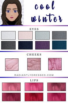 Clear Winter Palette, True Winter Palette, Color Analysis Winter, Winter Skin Tone, True Winter Color Palette, Cool Winter Color Palette, Deep Winter Palette