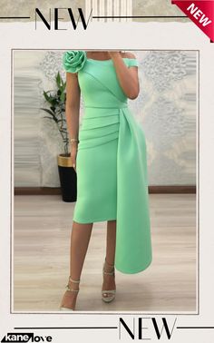 Sexy Formal Solid Patchwork Off The Shoulder Evening Dress Dresses Fitted Solid Color Midi Dress For Banquet, Green Mini Dress For Summer Banquet, Green Summer Mini Dress For Banquet, Fitted Solid Color Cocktail Dress, Knee-length Solid Color Cocktail Dress, Elegant Non-stretch Sheath Dress, Non-stretch Elegant Sheath Dress, Solid Color Sheath Dress For Party, Green Short Sleeve Midi Dress For Party