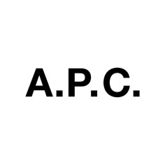 the word apc is written in black on a white background