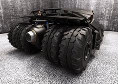 the dark knight tumbler batmobile from the dark knight movie is shown in this image