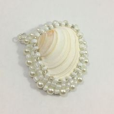 Seashell Gift Pearls Statement Necklace Mermaid White - Etsy Beach Wedding Necklace, Embroidery Jewellery, Pearl Statement Necklace, Shell Crafts Diy, Handmade Uk, Bead Embroidery Jewelry, Mermaid Necklace, Ivory Pearl, Embroidery Jewelry