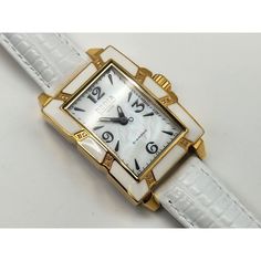 Dedia Swiss Watch Mother Of Pearl Face With Diamonds Gold Tone Womens Watch. Excellent Pre-Owned Condition. New Battery. Elegant White Diamond Watch With Rectangular Dial, Elegant White Jewelry With Rectangular Dial, Elegant White Rectangular Diamond Watch, Timeless White Rectangular Jewelry, Timeless White Watch Accessories With Subdials, White Rectangular Diamond Watch For Formal Occasions, Timeless White Rectangular Watch, Formal White Rectangular Diamond Watch, Elegant White Rectangular Watch