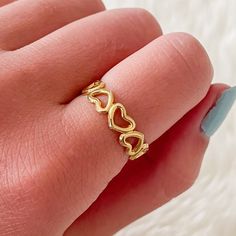 Super adjustable heart ring that can fit almost anyone! <3 It is made of stainless steel meaning it doesn't tarnish easily, however, I would recommend removing it for showers, swimming, etc when possible Popular Things, Rings Dainty, Weird Jewelry, Heart Rings, Gold Rings Stackable, Ring Heart, Braided Ring, Trendy Ring, Heart Chain