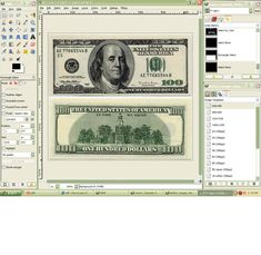 an image of a computer screen with two bills on the same page and one dollar in the other