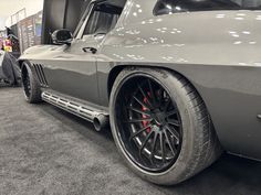 Mental. This incredible #Rothspeed #SplitRay 1966 #Chevy #Corvette was on display in the Emtron booth, at #pri2024. This rocketship is a marvel of engineering with a #carbonfiber body and a total curb weight around 2800 lbs. It's powered by a 800+HP LT4 mated to a 8L90-E 8-speed overdrive transmission and rides on a custom Rothspeed IRS chassis, JRi Shocks coilovers, Wilwood disc brakes, 295/30ZR19 & 345/30ZR20 Michelin Pilot Sport 4S tires, and 19x11.5/20x12.5 #Forgeline forged three piece #MS3C wheels finished with Matte Black centers & Gloss Black outers! See more at: https://www.forgeline.com/customer-gallery-rothspeed/cgk2821