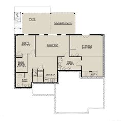 the first floor plan for a home