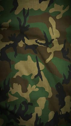 the camouflage fabric is green and brown