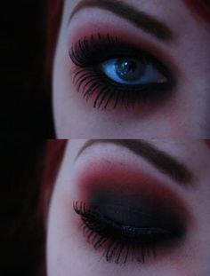 Red And Black Makeup, Scene Makeup, Hacks Beauty, Amazing Halloween Makeup, Types Of Makeup