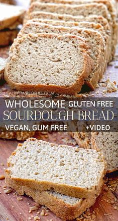 wholesome gluten free sourdough bread with vegan gum free video