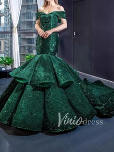 Cheap Formal Dresses Long, Wonderland Fashion, Green Evening Gowns, Backless Formal Dresses, Prom Dress With Train, Sweet 15 Dresses, Ombre Prom Dresses, Floral Prom Dresses, Mermaid Evening Gown