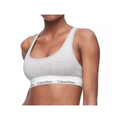 Calvin Klein Modern Cotton Bra Size Medium Nwt Bin E Calvin Klein Bralette, Cotton Bralette, Padded Bralette, Womens Bras, Sporty Look, Brown Fashion, Bralette, Chic Style, Stretch Fabric