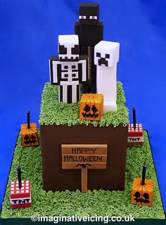 a cake made to look like it is for halloween