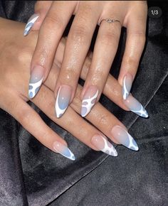 Glamour Nails, Almond Nails Designs, Acrylic Nails Coffin Pink, Almond Acrylic Nails, Trendy Nail Design, Cat Kuku, Oval Nails, Fire Nails, Pretty Acrylic Nails