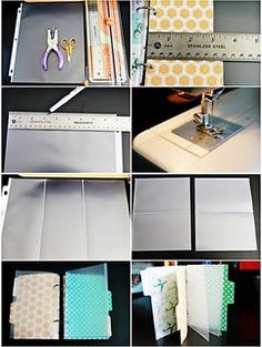 several pictures of different types of fabric being sewn and stitched together with scissors