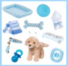 there are many items that can be used to make a dog bed or play set