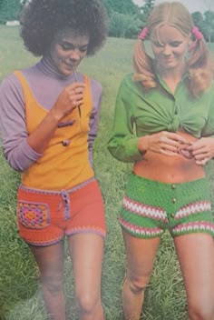 70s Mode, Hippie Shorts, Crochet Shorts Pattern, Shorts Crochet, Beachy Outfits, Americana Vintage