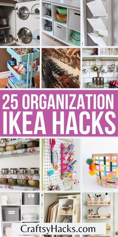 25 organization ikea hacks that are great for organizing your craft room or office