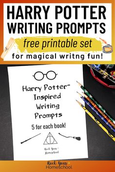 harry potter writing project for kids with free printables