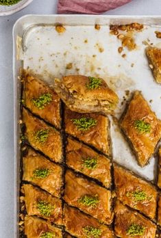 there are many pastries that are on the baking sheet and ready to be eaten