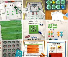 many different activities for children to do with their teacher's workbooks and materials