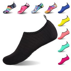 Comfortable Non-slip Black Socks, Black Protective Sports Socks, Casual Black Socks For Outdoor, Black Casual Outdoor Socks, Comfortable Black Non-slip Socks, Casual Black Socks For Outdoor Activities, Mens Water Shoes, Women Beach Outfits, Kids Water Shoes