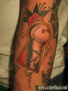 a person with a tattoo on their arm