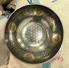 13" Flower of Life Crafted Singing Bowl- Sound Healing Bowl-Meditation-Yoga Bowl Singing Bowl, Sound Healing, Meditation Yoga, Singing Bowls, Flower Of Life, Yoga Meditation, Nepal, Singing, Meditation