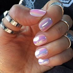 Nagellack Trends, Unicorn Nails, Her Nails, Metallic Nails, Nail Art Summer, Types Of Nails, Fancy Nails, Nail Arts, Manicure E Pedicure